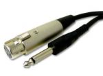 Microphone Cable (Mono Plug To XLR Plug)