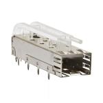 SFP Cage 1x1 Press-fit with transparent column