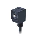 Solenoid valve plug,C type,Molded cable